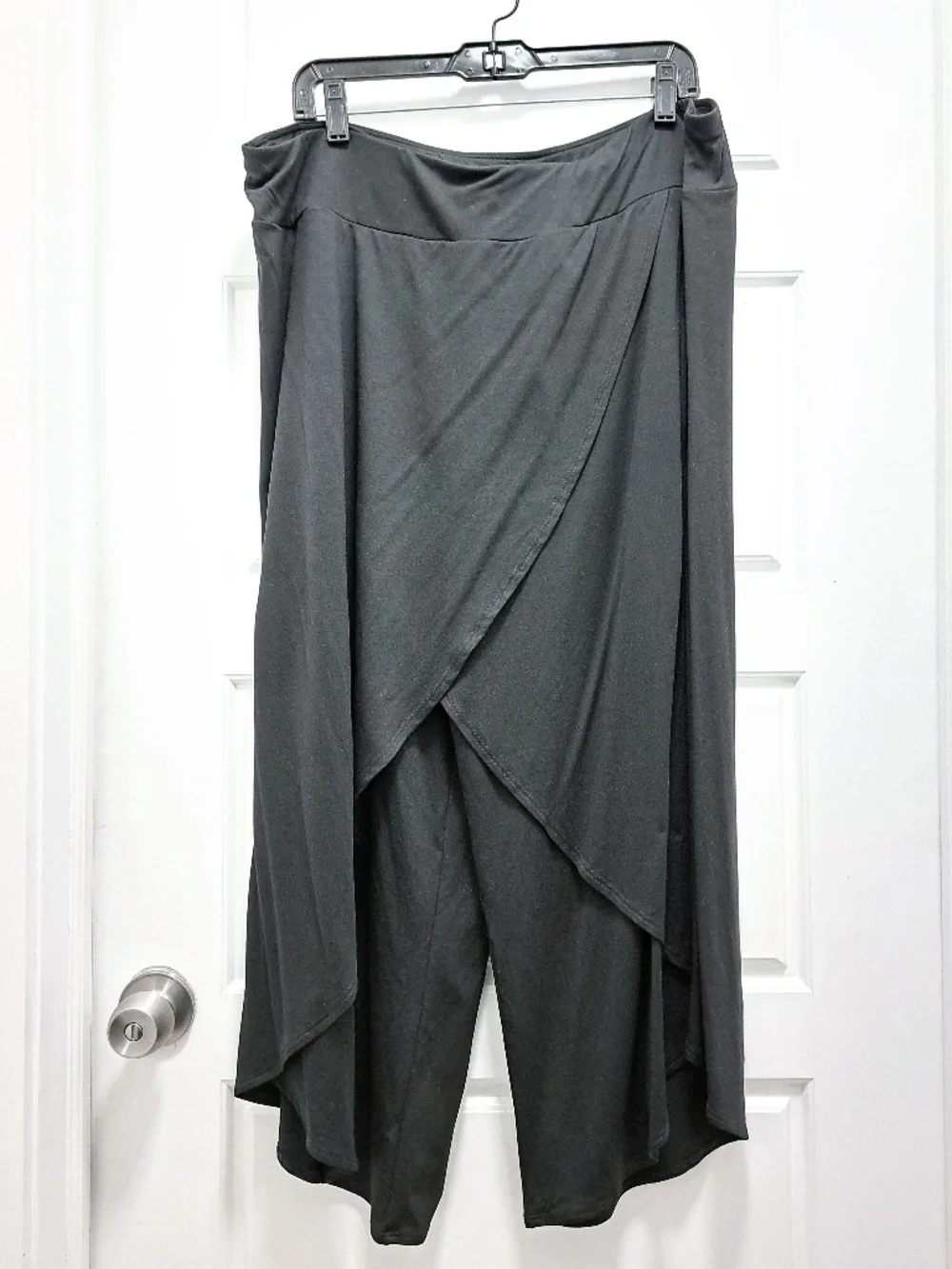 Eileen Fisher Faux Wrap Pant Black Size XL - Picture 2 of 12